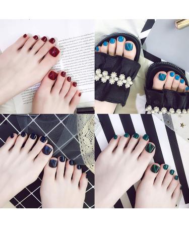 No LIFE 1000PCs Fake Toenail Tips Set - Full Cover False Toenails for DIY Nail Art & Manicure Studios | Clear & Natural Colors 10 Sizes - Buy Online on GoSupps.com
