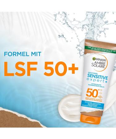 Garnier Ambre Solaire Sensitive Expert+ Sun Protection Milk SPF 50+ for Light & Sensitive Skin - 200ml (1 Pack) - Buy Online on GoSupps.com