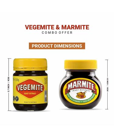 Combo Pack: A2Z & Vegemite Yeast Extract 250g and 220g - 2 Piece Set - Buy Online on GoSupps.com
