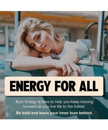 BUM Sugar-Free Energy Drink Cherry Frost - Natural Caffeine & Citicoline for Energy & Focus, 12 oz (Pack of 12) - Buy Online on GoSupps.com