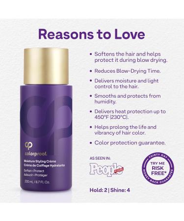 Colorproof Moisture Styling Crème 6.7FL Oz | Leave-In Moisturizing Heat & Color Protection | Gingered Amber Scent - Buy Online on GoSupps.com