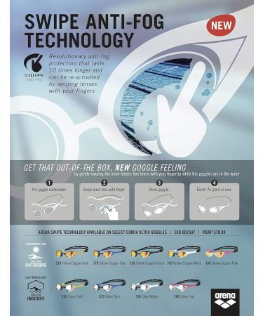 Arena Women's Cobra Ultra Swipe Mr Swimming Goggles - Yellow Copper-Black One Size - International Shipping Available - Buy Online on GoSupps.com