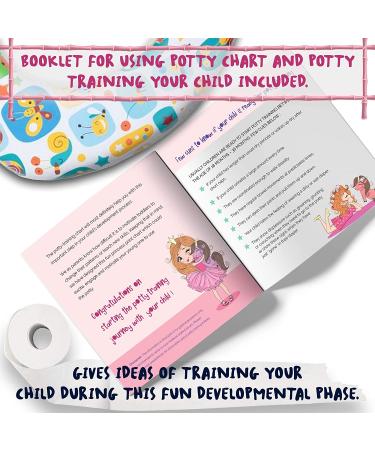 Potty Training Chart for Toddler  Girls  Sticker Chart for Kids Potty Training  4 Week Reward Chart  Certificate  Instruction Booklet & More  Reward Sticker Chart - Princess & Unicorn Design - Buy Online on GoSupps.com