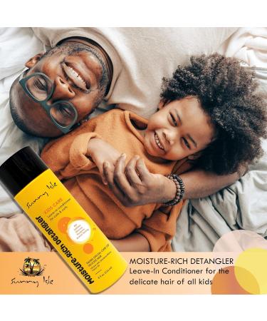 Sunny Isle Kids Care Moisture-Rich Leave-In Detangler 8oz | Best Non-Greasy Conditioner for Kids Coils Waves & Curls | Jamaican Black Castor Oil Infused - Buy Online on GoSupps.com