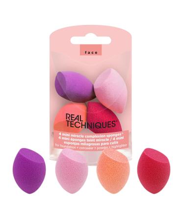 Real Techniques by Samantha Chapman Mini Miracle Complexion Sponges 4 Count