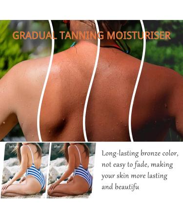 Trendyfave Tanning Gel Tanning Moisturiser Self-Tanning Body Cream Facial Hydrating Tanning Sun Cream Tanning Lotion Natural Fast Tanning Tanning Cream Outdoor&Indoor Tanning Accelerator - Buy Online on GoSupps.com
