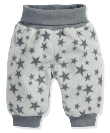 Schnizler Baby Pumphose Fleece Sterne Mit Strickbund Trouser 98 Grey Stars