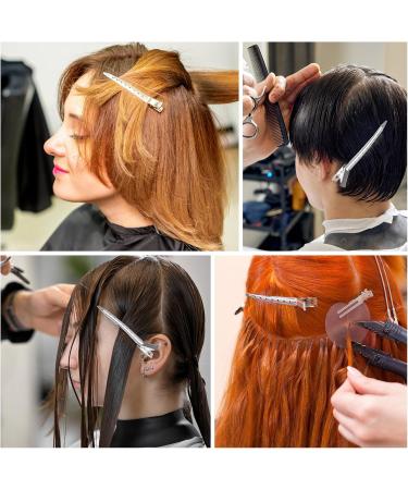 30pcs 3.5 Duck Bill Hair Clips for Styling, Sectioning, & Coloring - Silver Metal Hairdressing Clips for Salon-Quality Results - Buy Online on GoSupps.com