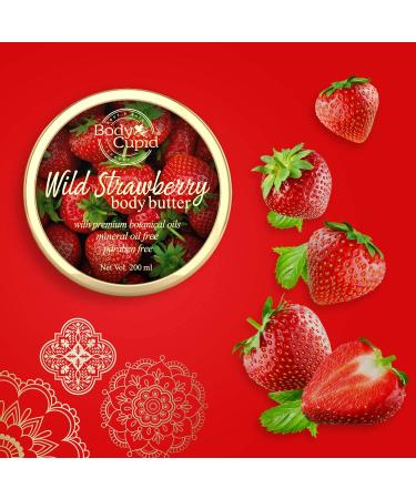 Buy Wild Strawberry Body Butter - 200ml | Nourishing Shea & Cocoa Butters | International Shipping Available - Buy Online on GoSupps.com