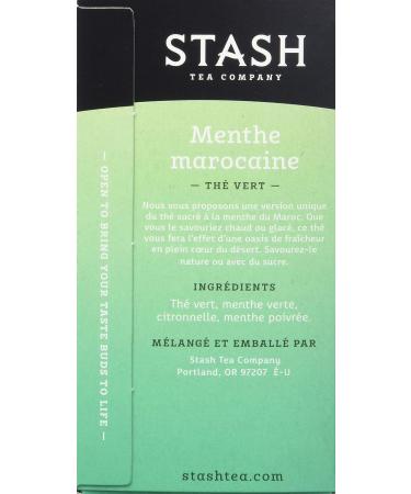 Stash Moroccan Mint Green Tea - Caffeinated, Non-GMO, 120 Bags - Pack of 6 - Buy Online on GoSupps.com
