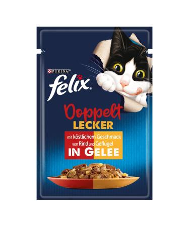 Felix as good as it looks like delicious cat food wet in jelly with beef & poultry 26 Pack (26 x 85g) beef & poultry 26 pieces (1 Pack)