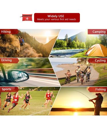 105-Piece Small First Aid Kit for Home, Car, Office, Sports & Travel | Emergency Survival Supplies for Camping, Hiking, Hunting - Buy Online on GoSupps.com