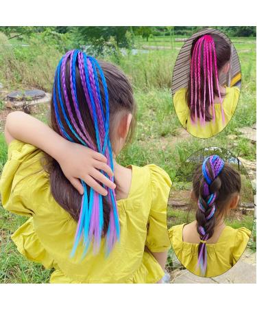 Colorful Girls Hair Extension Accessories - 14pcs Twist Braid, Ponytail Ornaments - Buy Online on GoSupps.com