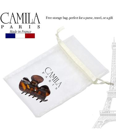 Camila Paris CP2421 Medium Bow French Hair Clip for Women - Tortoise | Stylish and Durable Hair Accessory Made in France - Buy Online on GoSupps.com