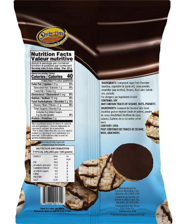 Shibolim Sugar Free Chocolate Covered Rice Cakes (3 Pack) - Gluten Free, Dairy Free, Whole Grain, Kosher for Passover - Buy Online on GoSupps.com