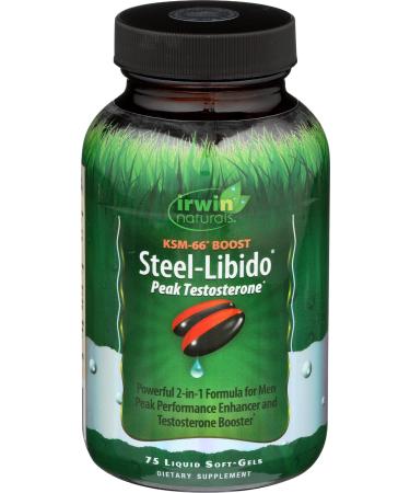 Irwin Naturals Steel-Libido Peak Testosterone 75 Liquid Soft-Gels