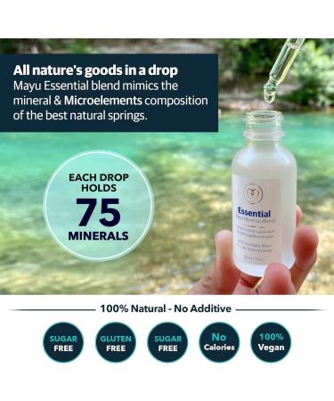 Mayu Concentrated Ionic Trace Mineral Drops - Essential Electrolytes & Minerals for Immune Support - 1 fl oz - Buy Online on GoSupps.com