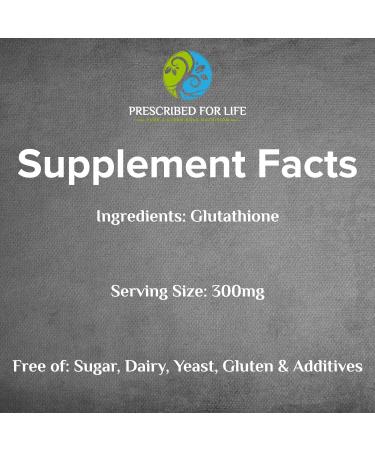 Prescribed For Life L Glutathione Powder | Pure Reduced Glutathione Supplement | Antioxidants for Immune Support | 0.5 oz (14 g - Buy Online on GoSupps.com