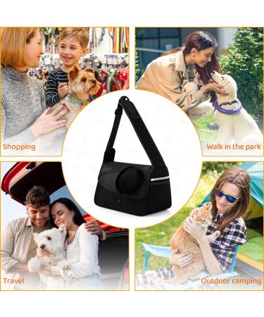 Flovippet Sling for Dogs & Cats | Breathable Dog Carrier Bag for Small Dogs (Up to 5kg) | Soft Outdoor Pet Bag - Black - Buy Online on GoSupps.com