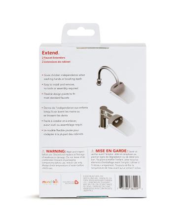 Munchkin Faucet Extender Set - 2 Pieces, Grey | Easy Handwashing for Kids - Buy Online on GoSupps.com