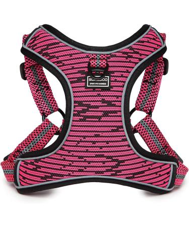 Suredoo Adjustable Dog Harness for Small & Medium Dogs | No Pull Reflective Safety Harness for Puppies - Soft & Comfortable (Small Pink) - Buy Online on GoSupps.com