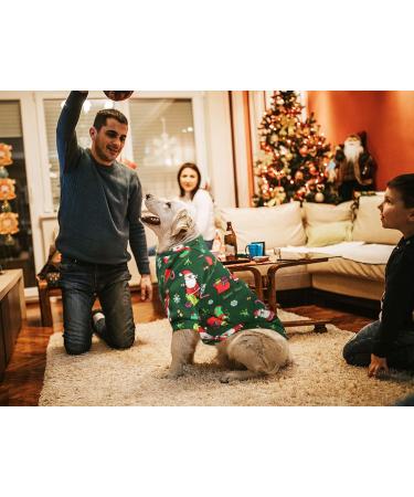 Supjade Christmas Sweater for Dogs - 2-Piece Winter Pet Costume Set for Medium Dogs & Cats (Chest: 68cm Back: 42cm) - Buy Online on GoSupps.com