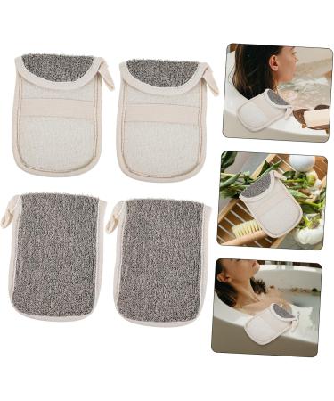 Healeved 4pcs Black Linen Soap Bag Foaming Exfoliating Storage Bag Mesh Soap Saver Bag Foaming Mesh Bag Flax - Buy Online on GoSupps.com