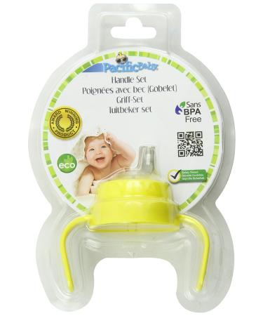 Pacific Baby Baby Bottle Handle Set  Yellow