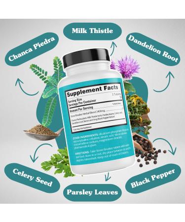 Peruvian Naturals Chanca Piedra Stone Breaker 300 Tablets 2400 mg Chancapiedra with Milk Thistle Dandelion Root Herbal Supplement for Men & Women - Buy Online on GoSupps.com