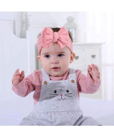 8-Piece Baby Headband Set with Bow | Newborn Elastic Nylon Hairbands & Toddler Girls' Turban Accessories - Buy Online on GoSupps.com