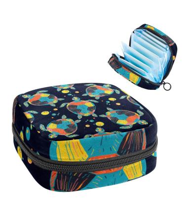 Women's bonds Storage pockets Stillpad Holder Bunte Turtle Bladder Beager Period Kit Bag Feminine Product bag for women girls color2