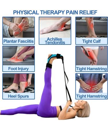 EXCYINSI Fascia Stretcher & Plantar Fasciitis Relief - Adjustable Calf & Foot Stretcher for Achilles, Hamstring & Heel Spurs | Yoga Strap for Dance & Gymnastics - Buy Online on GoSupps.com