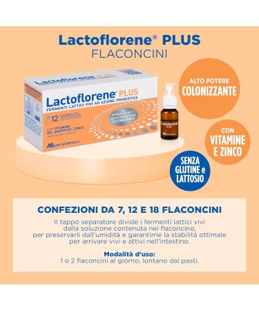 Montefalco Lactoflorene Plus Food supplement multicoloured 120 milliliters liquid 12 vials - Buy Online on GoSupps.com