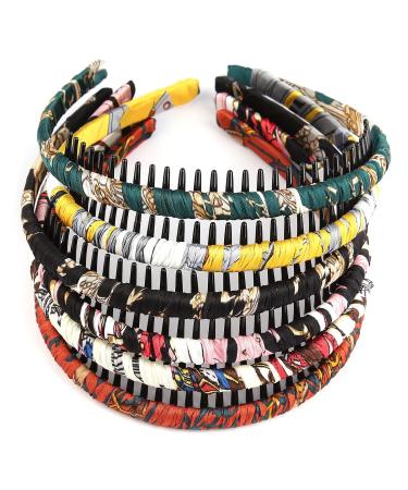 Amcami 6 Pieces Headbands for Women Non Slip Comb Headbands with Teeth Hair Bands Hoop Resin Thin Headbands for Women Makeup Headband for Washing Face Hair Accessories for Girls - Buy Online on GoSupps.com