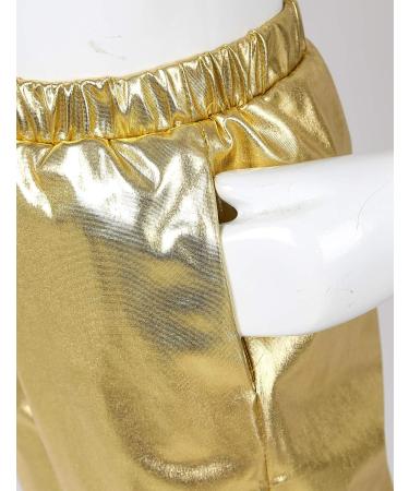 Yeeye Kids Shiny Metallic Dance Harem Pants - Gold, 8 Years - Buy Online on GoSupps.com