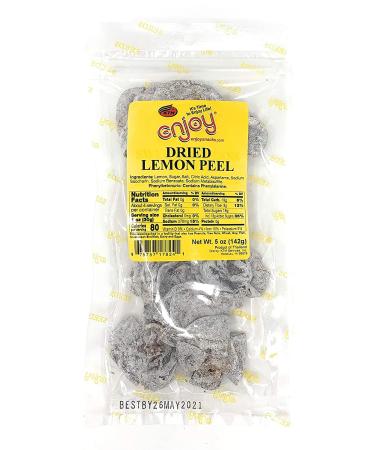 Enjoy Dried Lemon Peel 5oz - Premium Quality Citrus Zest for Culinary Delights - Buy Online on GoSupps.com