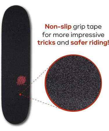 Tony Hawk 31 Inch Skateboard - Signature Series 4 - 9-Ply Maple Deck for Cruising, Carving, Tricks, and Downhill - Flame Hawk - Buy Online on GoSupps.com