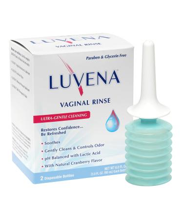 Luvena Daily Personal Feminine Rinse - Ultra Gentle Wash to Maintain Freshness & Resist Odor - pH Balanced, Paraben Free, Gynecologist Tested - Soothing & Moisturizing (2 Pack, 3oz Bottles)