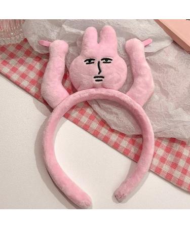 Headband For Hair | Hairband Clip Grabs Hair Rabbit Stuffed Animal Toy Rabbit Hair Clip Funny Rabbit Stuffed Animal Toy Hair For Boys Girls Halloween Accessories - Buy Online on GoSupps.com