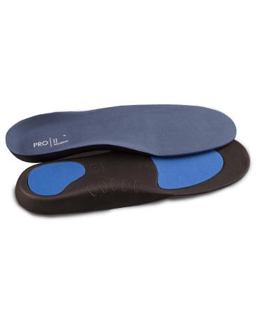 Full Length Orthotic Insoles with Metatarsal pad and Arch Support for Fallen Arches 11/13 UK Blue Top Black Sole - Buy Online on GoSupps.com