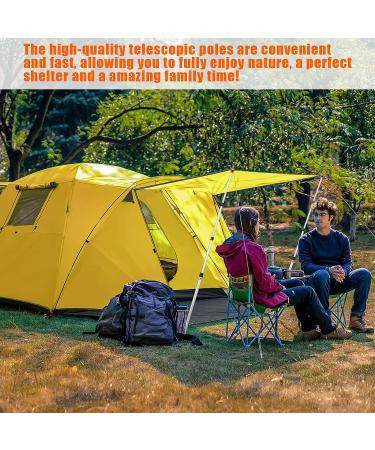 Adjustable Telescoping Tarp Poles Set | CAMULAND Aluminum Camping Gear Accessories | Lightweight, Adjustable Stakes for Hammock Rain Fly and Awning | 34.5 - 110.2 | Includes Carry Bag - Silver - Buy Online on GoSupps.com