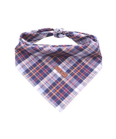 lionet paws Bandana for Dog Headscarves Dog Scarf Triangular Scarf for Small Medium and Large Dogs S (Pack of 1) Dark Blue