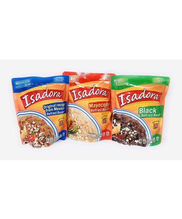 Isadora Refried Beans Variety Pack  Original, Black & Mayocoba