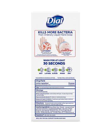 Dial Complete Antibacterial Foaming Hand Soap - Fresh Pear 7.5oz, 8 Count Pack - Buy Online on GoSupps.com