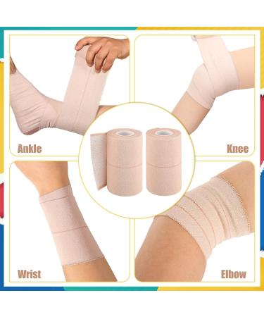 Buy 4 Rolls Elastic Adhesive Tape | Self-Adhesive Bandage Wrap for Sports Injuries & Pet Care - 5 Yard 4 Inch Width - Buy Online on GoSupps.com