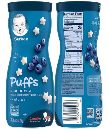 Gerber Puffs Cereal Snack - Banana Flavor for 8+ Months | 1.48 oz (42g) - Buy Online on GoSupps.com