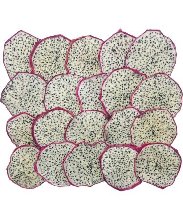 Dried Dragon Fruit Slices - Premium Dehydrated Cocktail Garnishes - 14 Servings (50g Approx) - Buy Online on GoSupps.com