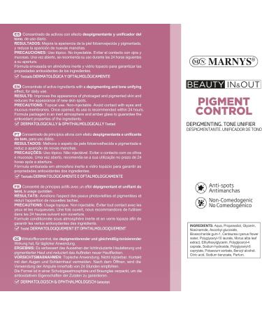 MART NEZ NIETO SA Marnys Pigment Control Cosmetic ampoules color pigments and uniformity of the clay 7 ampoules of 2 ml for two weeks stabilized vitamin C and niacinamide 60 g - Buy Online on GoSupps.com