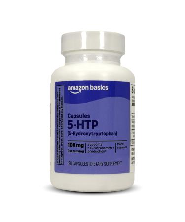Amazon Basics 5-HTP Capsules 100 mg 120 Count