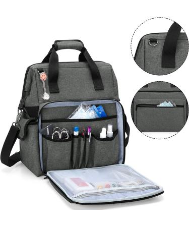 Trunab Nurse Bag - Grey Nurse Tote with Multiple Pockets for Work - Buy Online on GoSupps.com